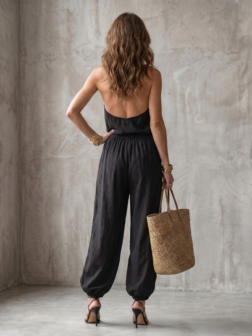 Katarina™ | Drape Neck Top Wide Leg Set