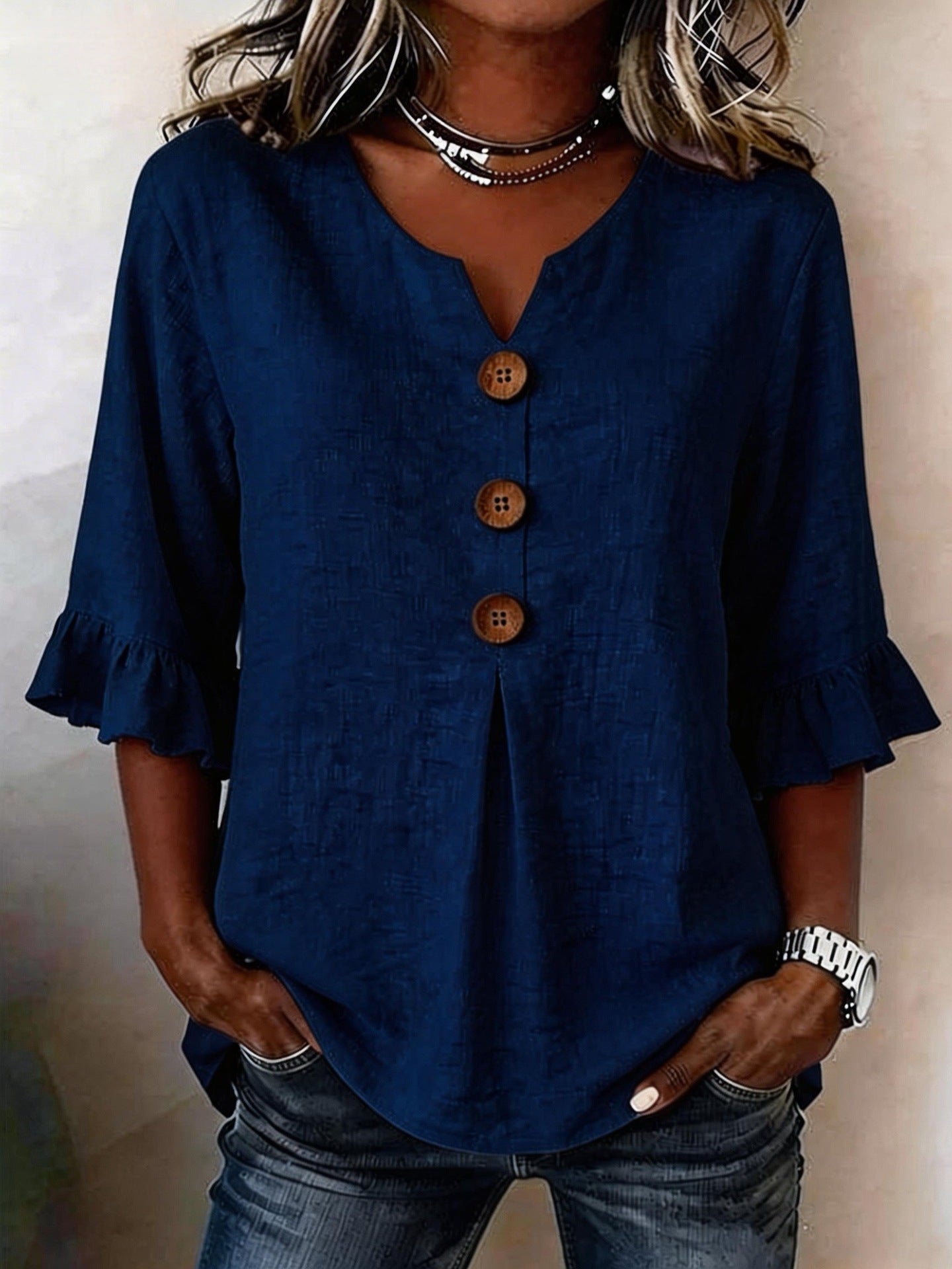 Josephine™ | Ruffle-Sleeve Blouse