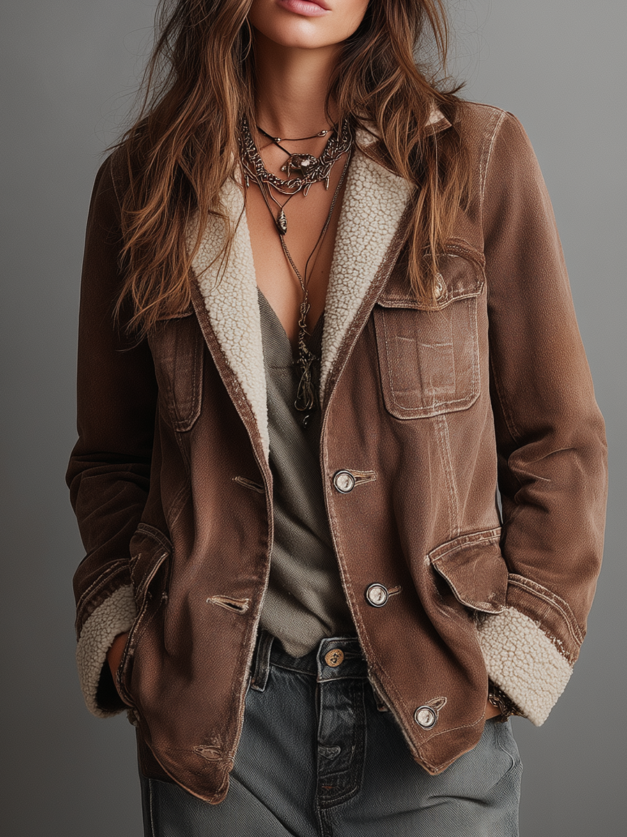 Nolbrook™ | Sherpa-Lined Multi-Pocket Jacket