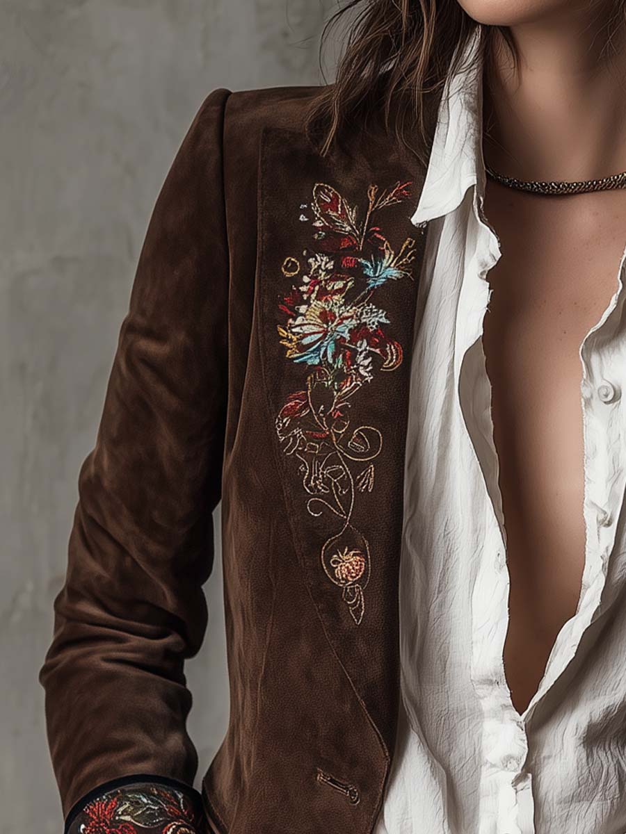 Tiverly™ | Vintage Embroidered Blazer