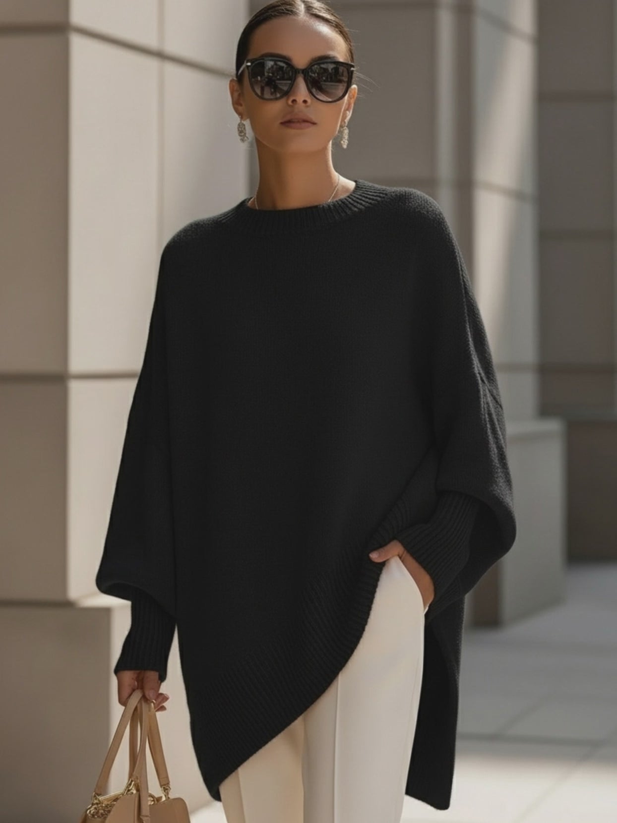 Eloise Oversized Poncho Sweater 2