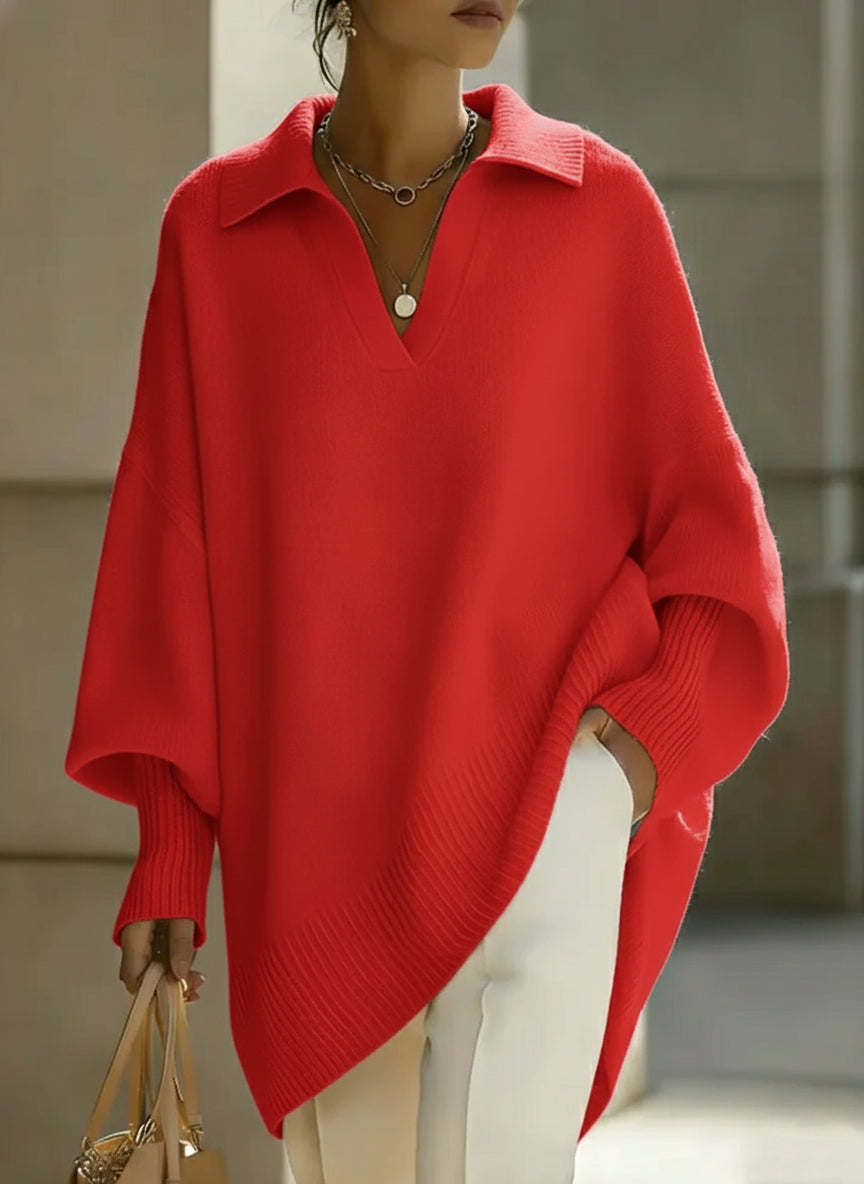 Sophia | V Neck Long Sleeve Sweater