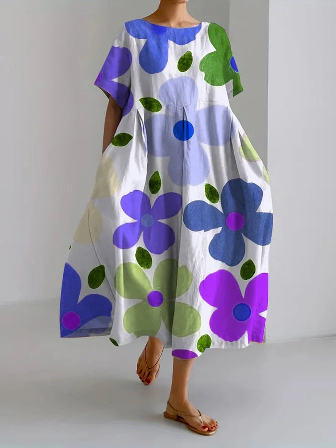 Gardenia™ | Colorful and Comfortable Midi Dress