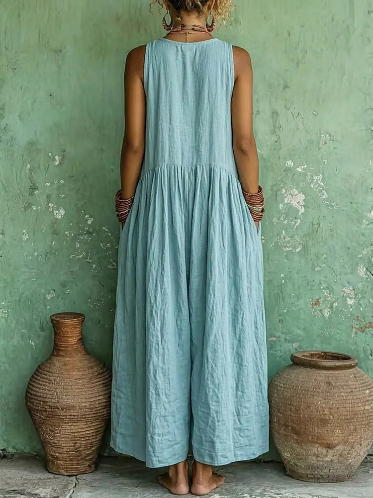 Rosalind™ | Retro Ethnic Floral Dress