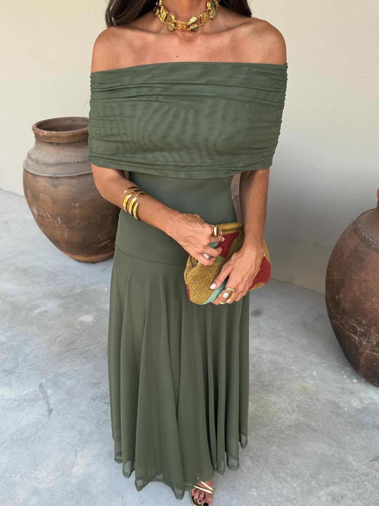 Karmela™ | Off-Shoulder Long Dress