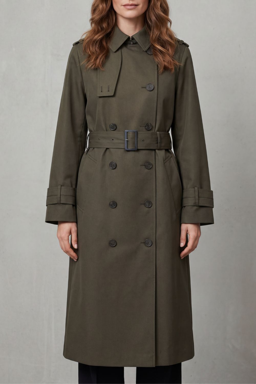 Women's Classic Cut Double-breasted Trench Coat