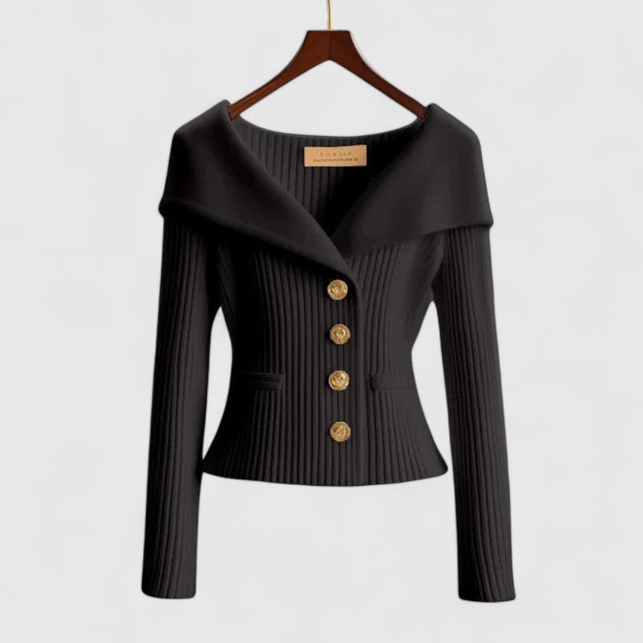 Annika™ | Off-Shoulder Button-Front Cardigan