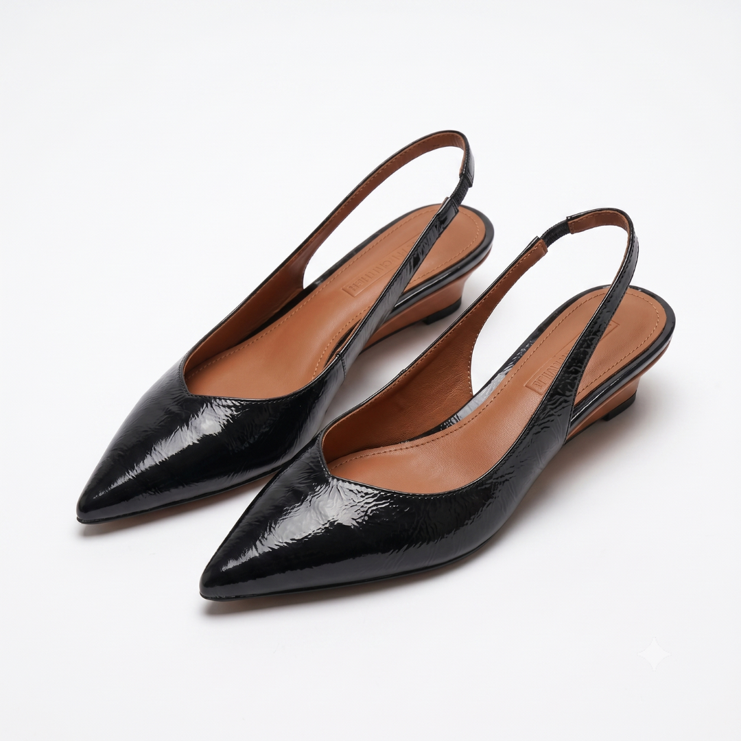 Rexella™ | Comfort Pointed Toe Slingback Heels