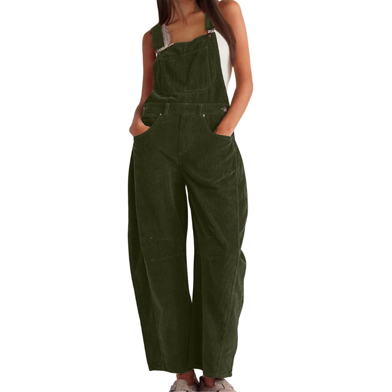Faye™ | Barrel Wide Leg Overall Jumpsuit