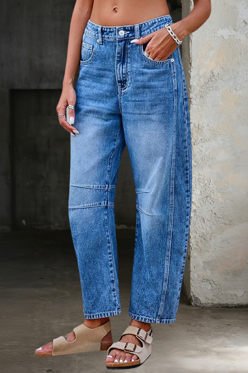 Novalyn™ | Relaxed Barrel-Leg Casual Jeans