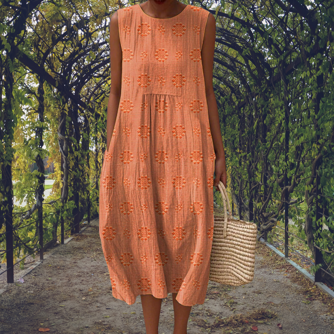 Rosalind™ | Elegant sleeveless dress with pockets