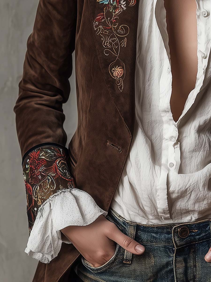 Tiverly™ | Vintage Embroidered Blazer