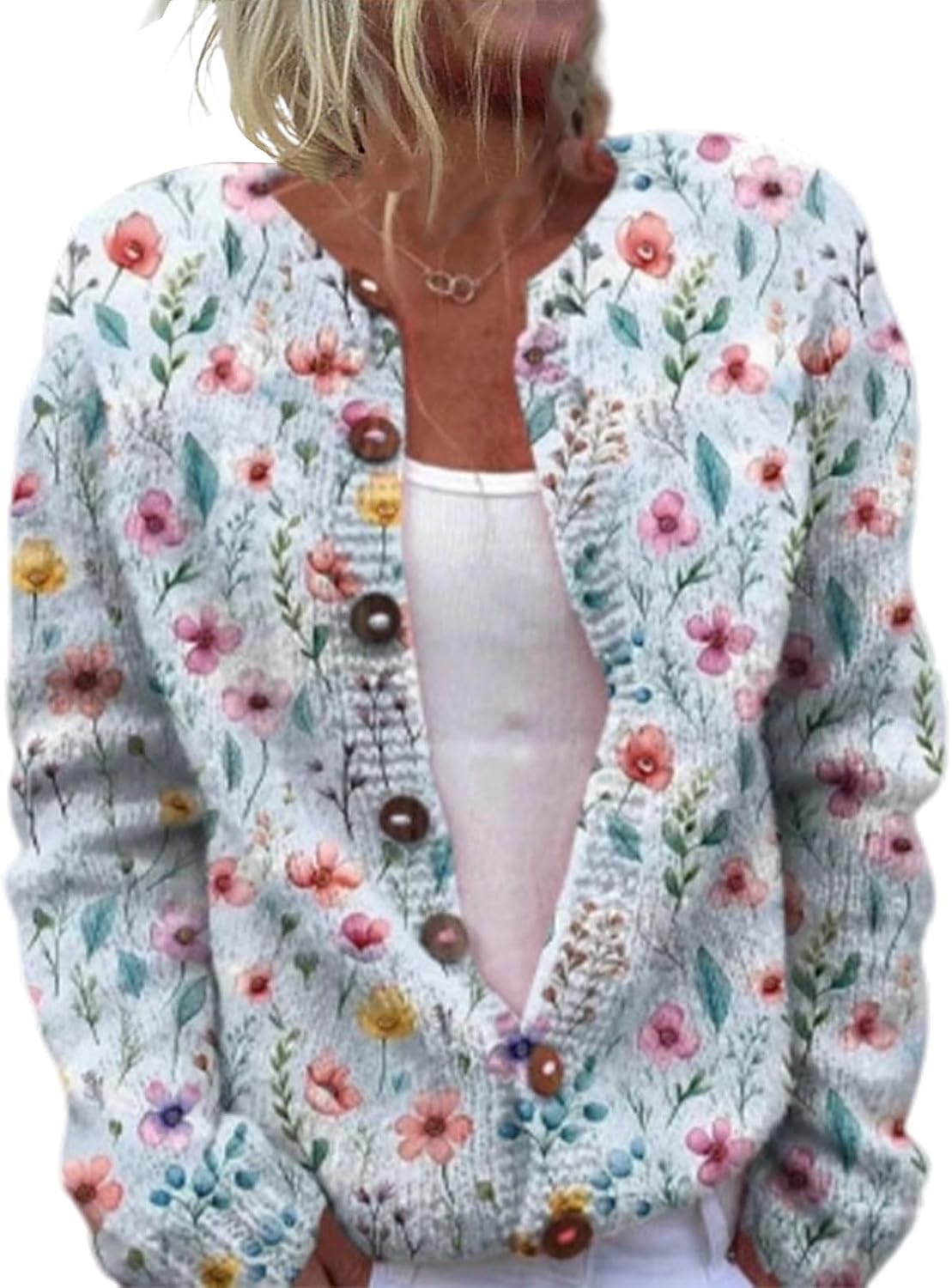Winifred™ | Wildflower Garden Print Cardigan