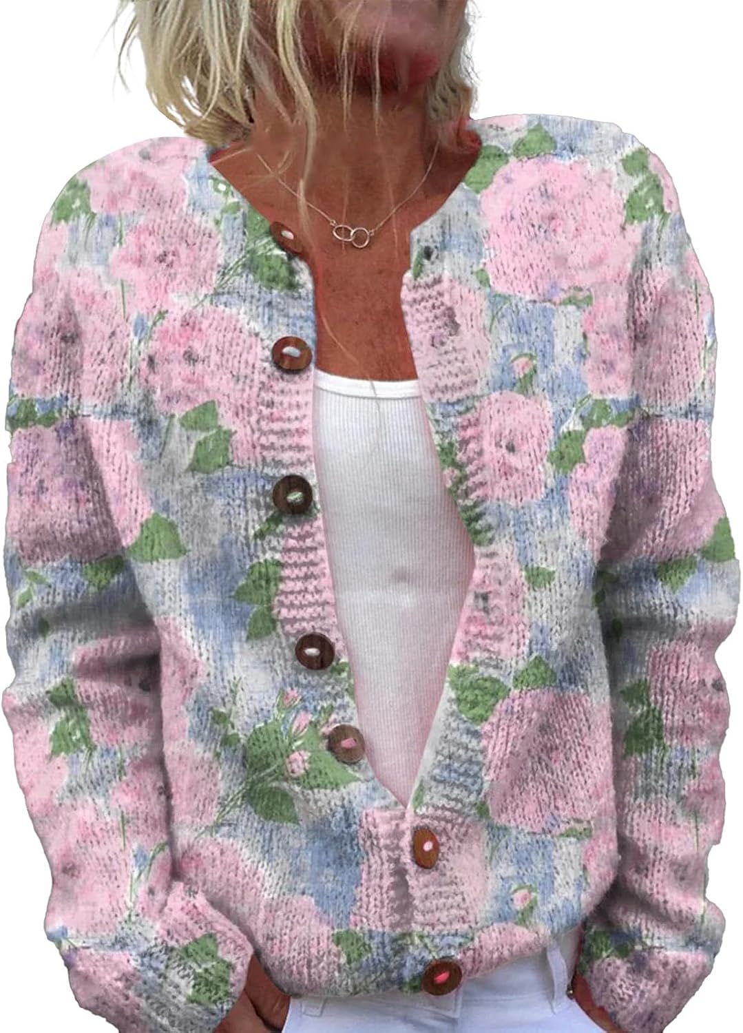Florette™ | Blooming Floral Knit Cardigan