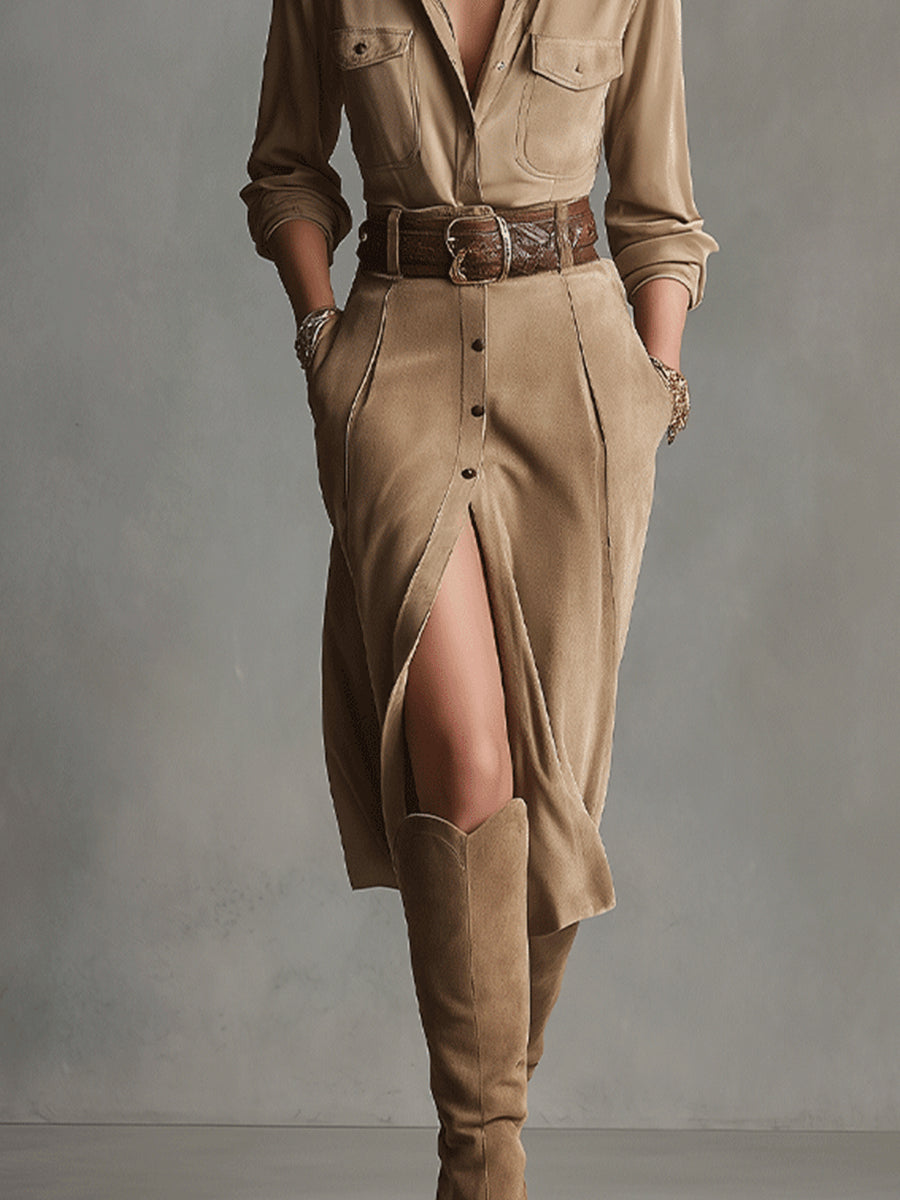 Prentice™ | Safari Midi Dress