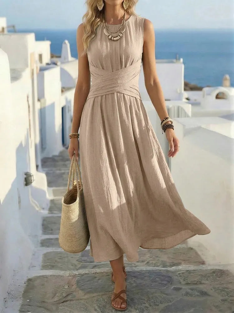 Romilly™ | Sleeveless Boho A-Line Dress