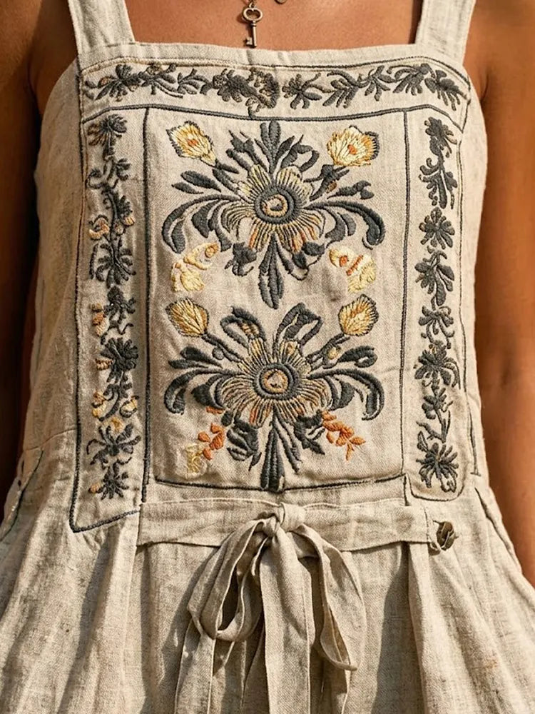 Wren™ | Bohemian Embroidered Jumpsuit