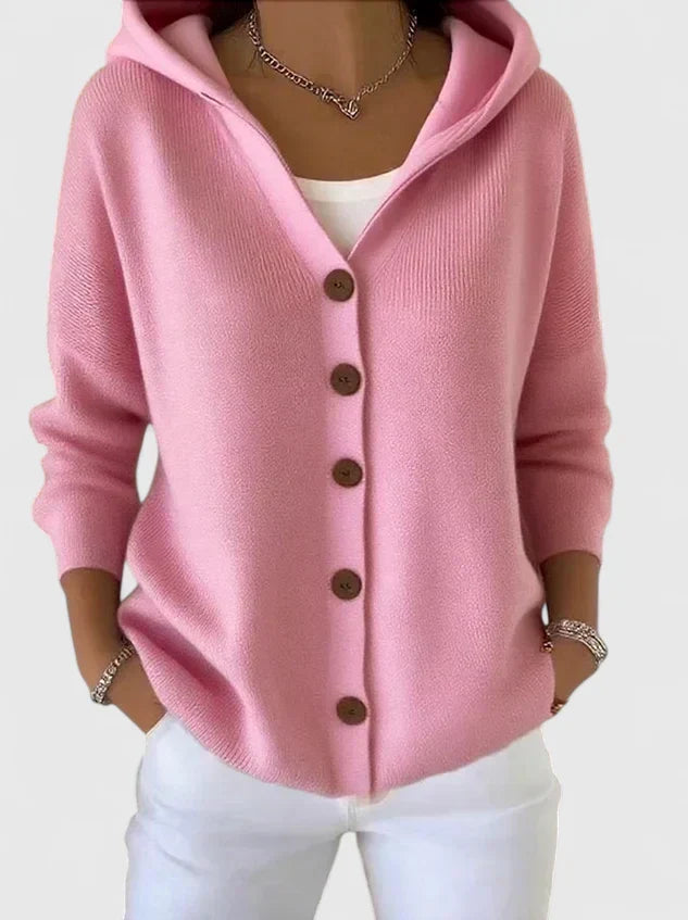 Sabrina™ | Hooded Button-Down Cardigan