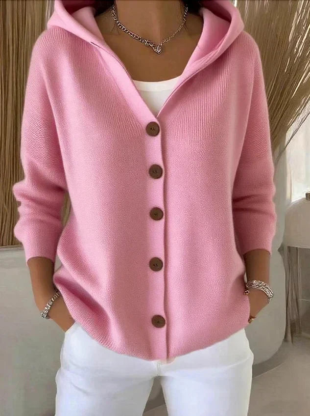 Rivette™ | Hooded Button-Up Cardigan