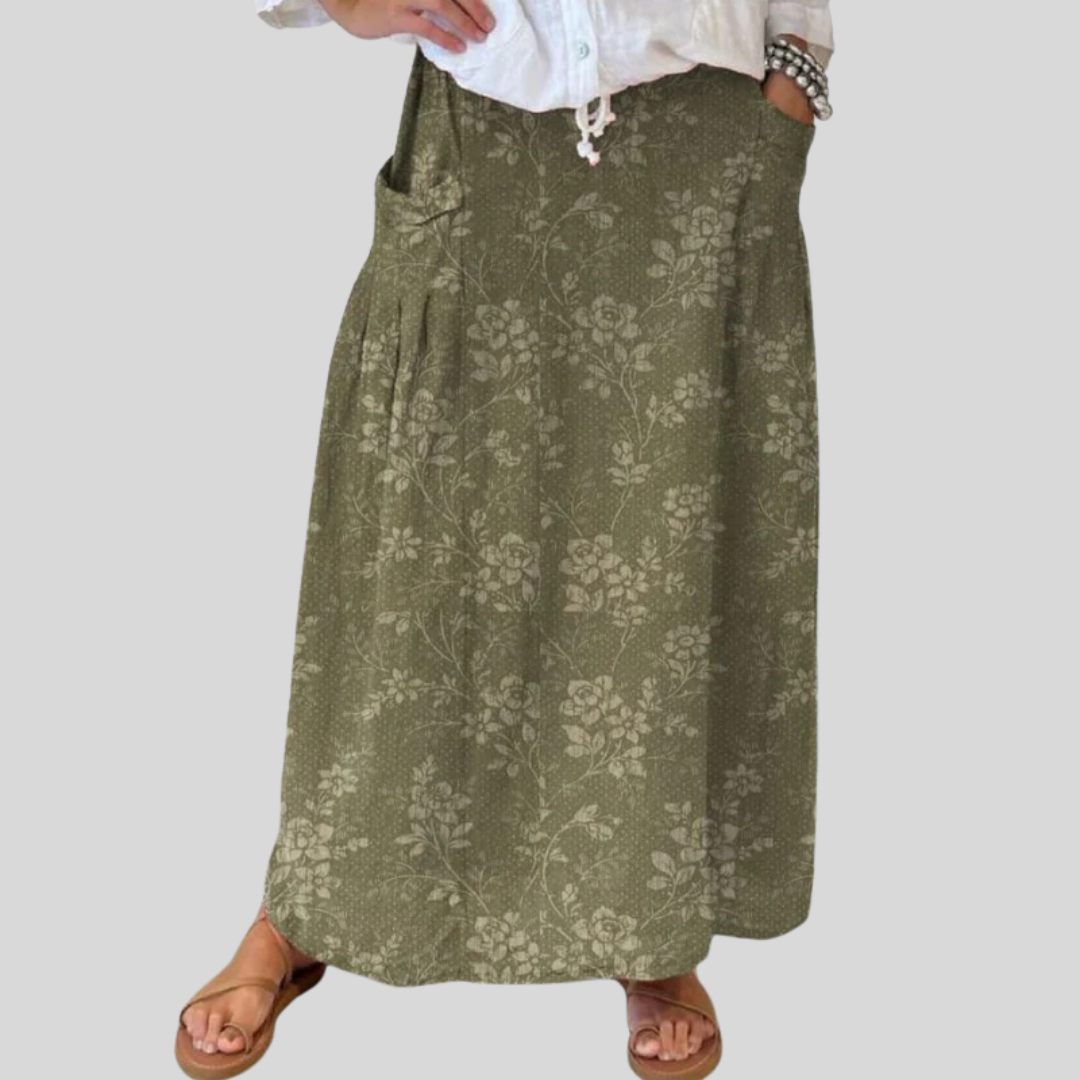 Odelia™ | Printed Midi Skirt