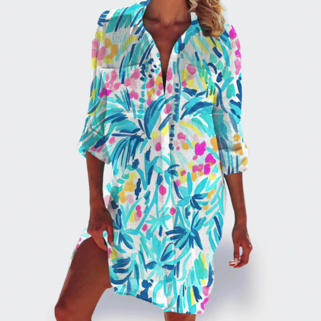 Jivara™ | Vibrant Colorful Lightweight Summer Dress