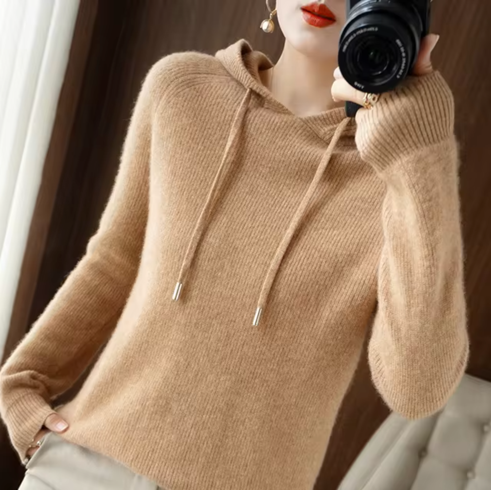 Fennella™ | Hooded Pullover Sweater