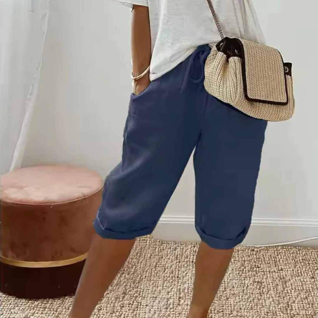 Annette™ | Drawstring Capri Shorts
