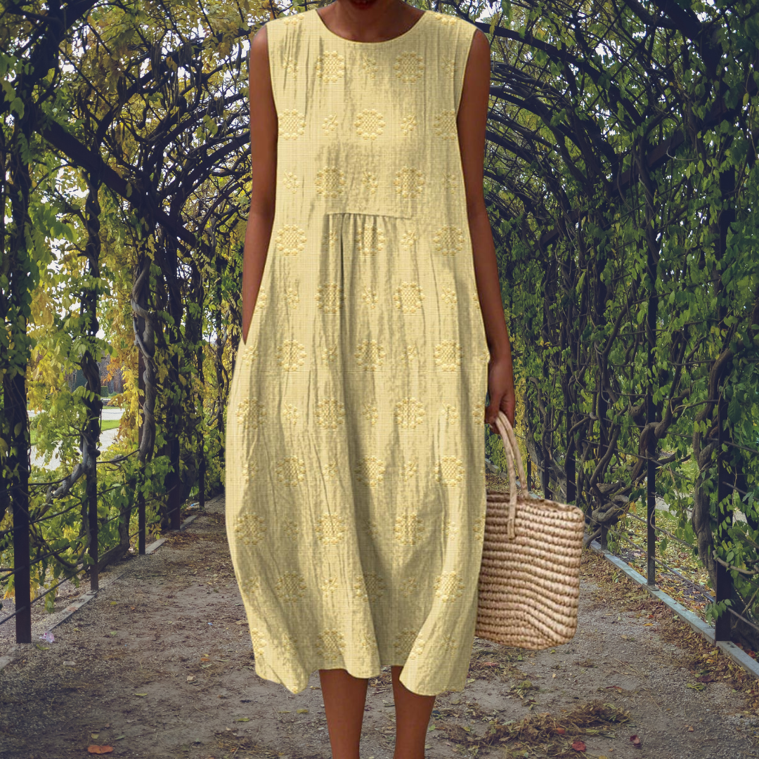 Rosalind™ | Elegant sleeveless dress with pockets