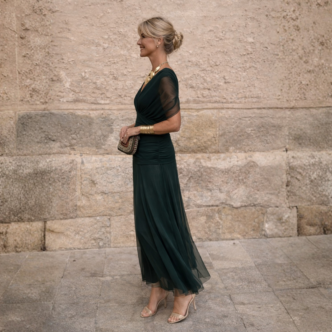Nerissa™ | Elegant Green Dress