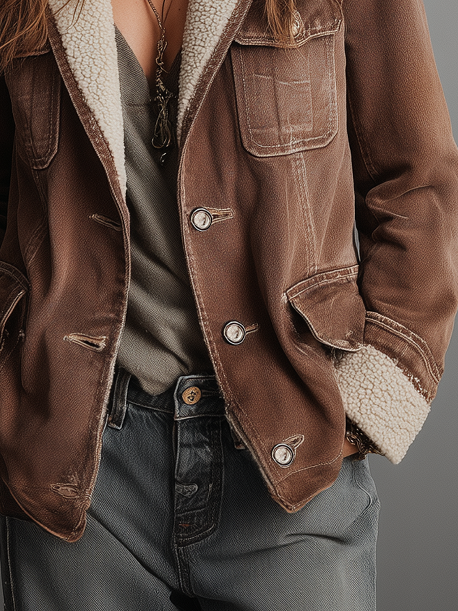 Nolbrook™ | Sherpa-Lined Multi-Pocket Jacket