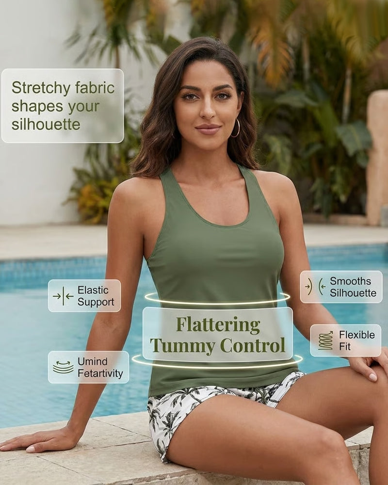 Tropicana™ | Three-Piece Tankini Bikini & Cover-Up Set