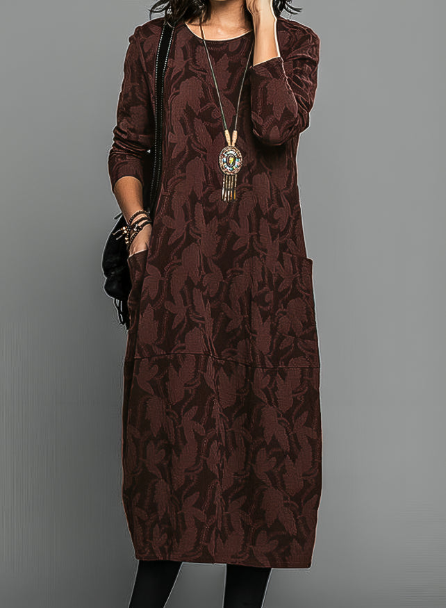 Women's Wedding Guest Printed Midi Dress