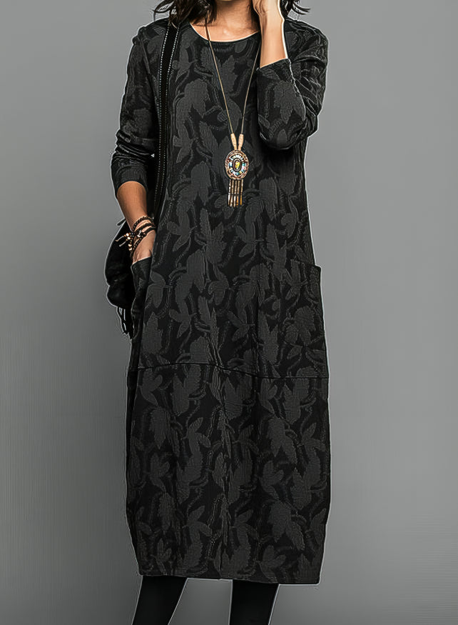 Vesper™ | Elegant Long-Sleeve Midi Dress