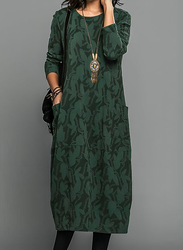 Vesper™ | Elegant Long-Sleeve Midi Dress