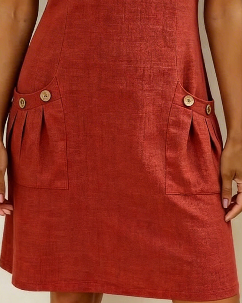 Cataline™ | Casual Zipper Dress with Pockets