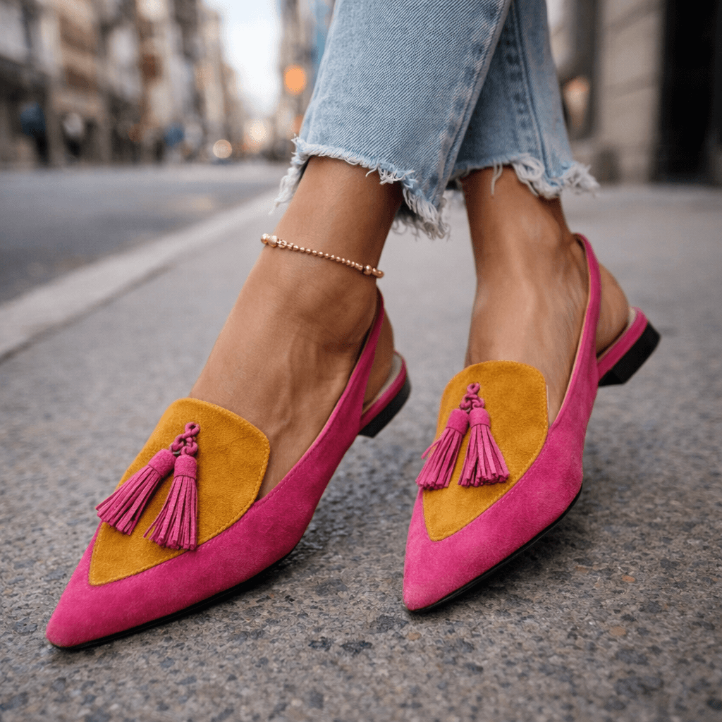 Valentina™ | Slingback Tassel Loafer Flat