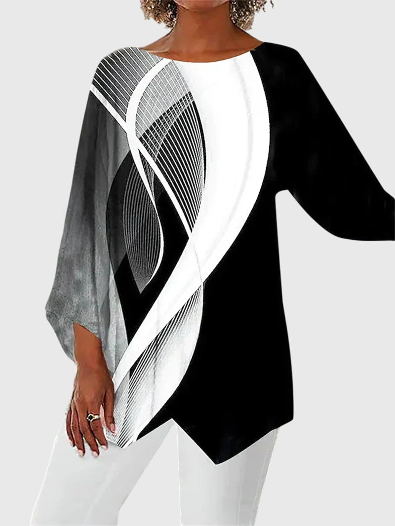 Elegant Crew Neck Top