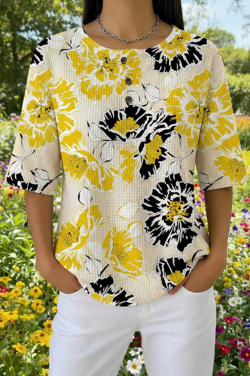 Adriana™ | Floral Print Casual Shirt