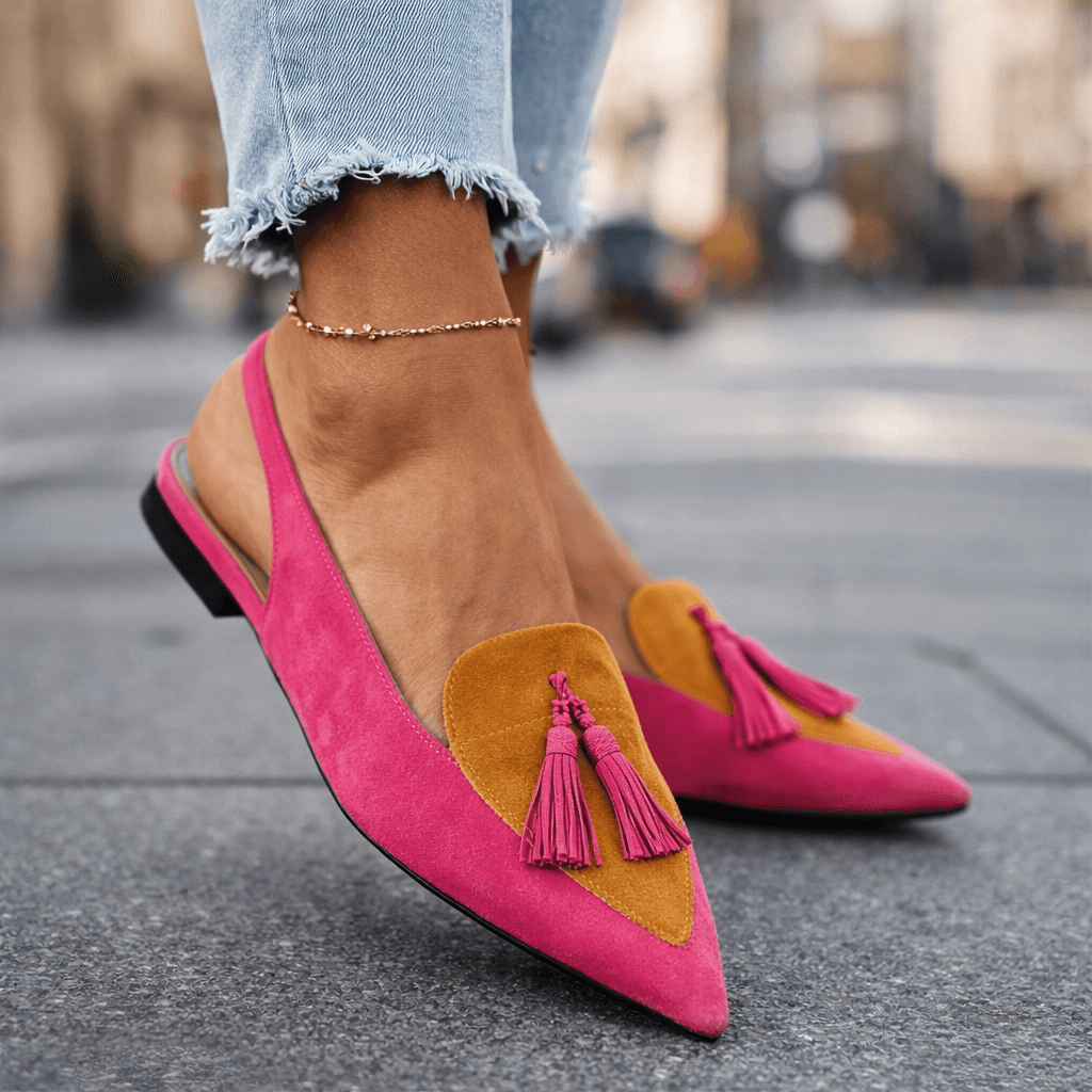 Valentina™ | Slingback Tassel Loafer Flat