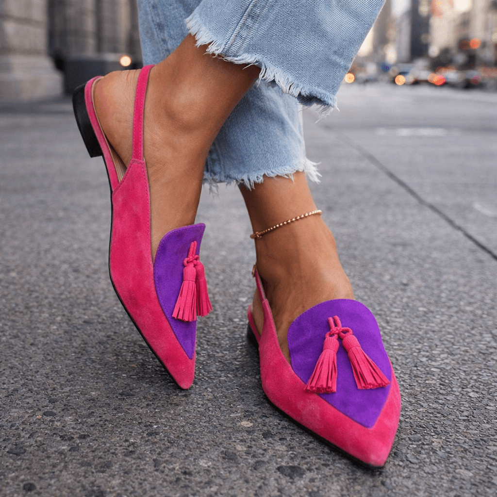 Valentina™ | Slingback Tassel Loafer Flat