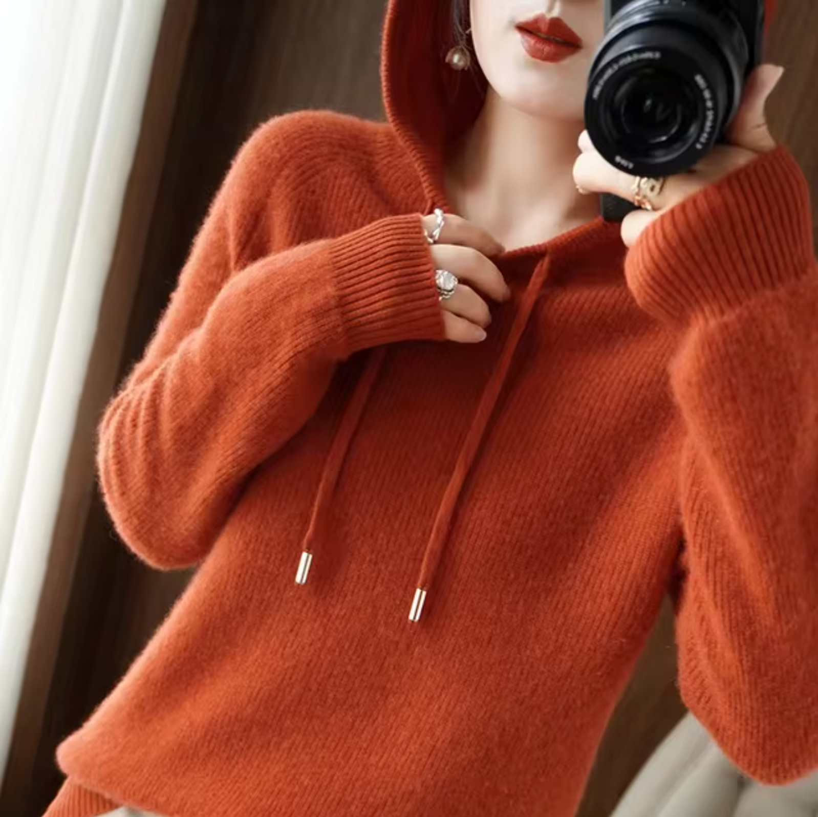 Fennella™ | Hooded Pullover Sweater