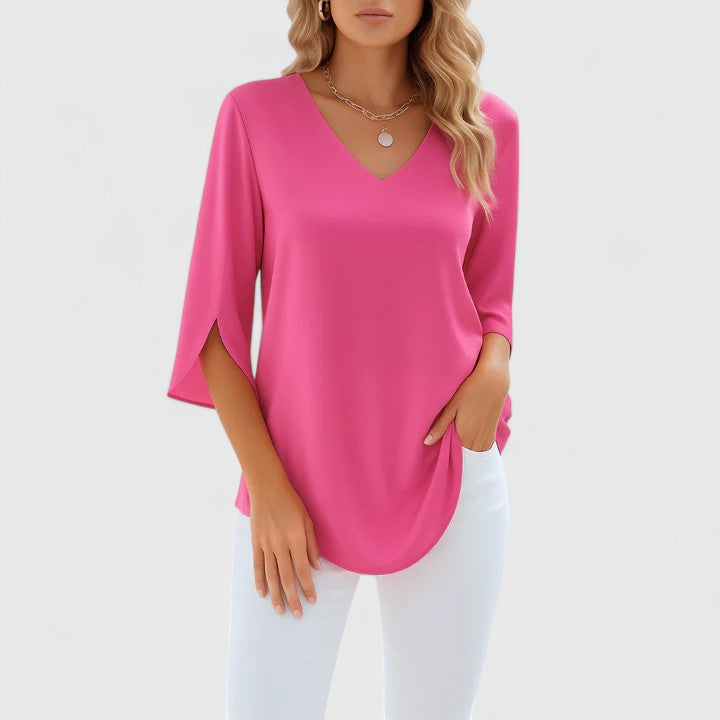 Sophisticated V-Neck Blouse