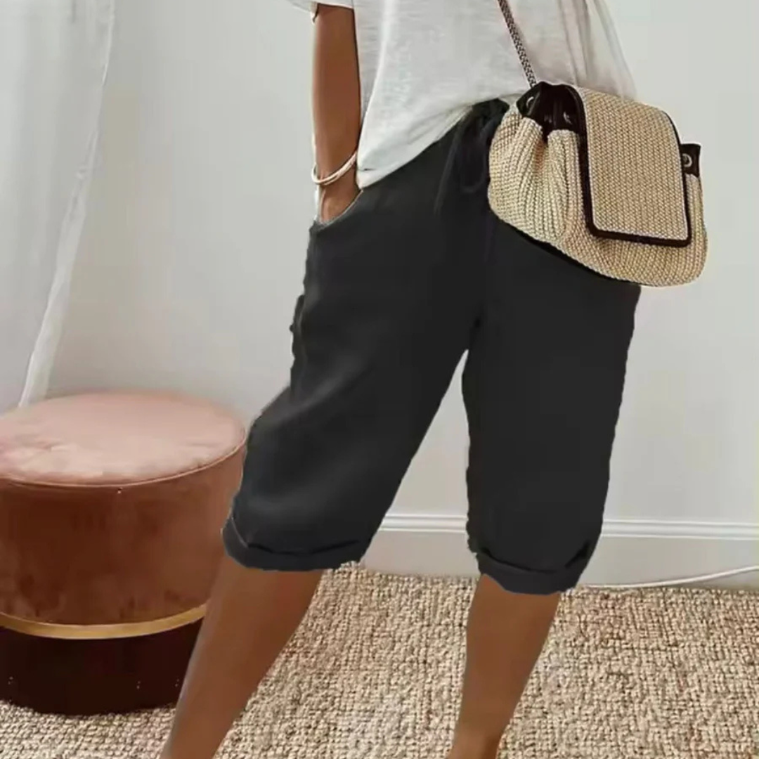 Annette™ | Drawstring Capri Shorts