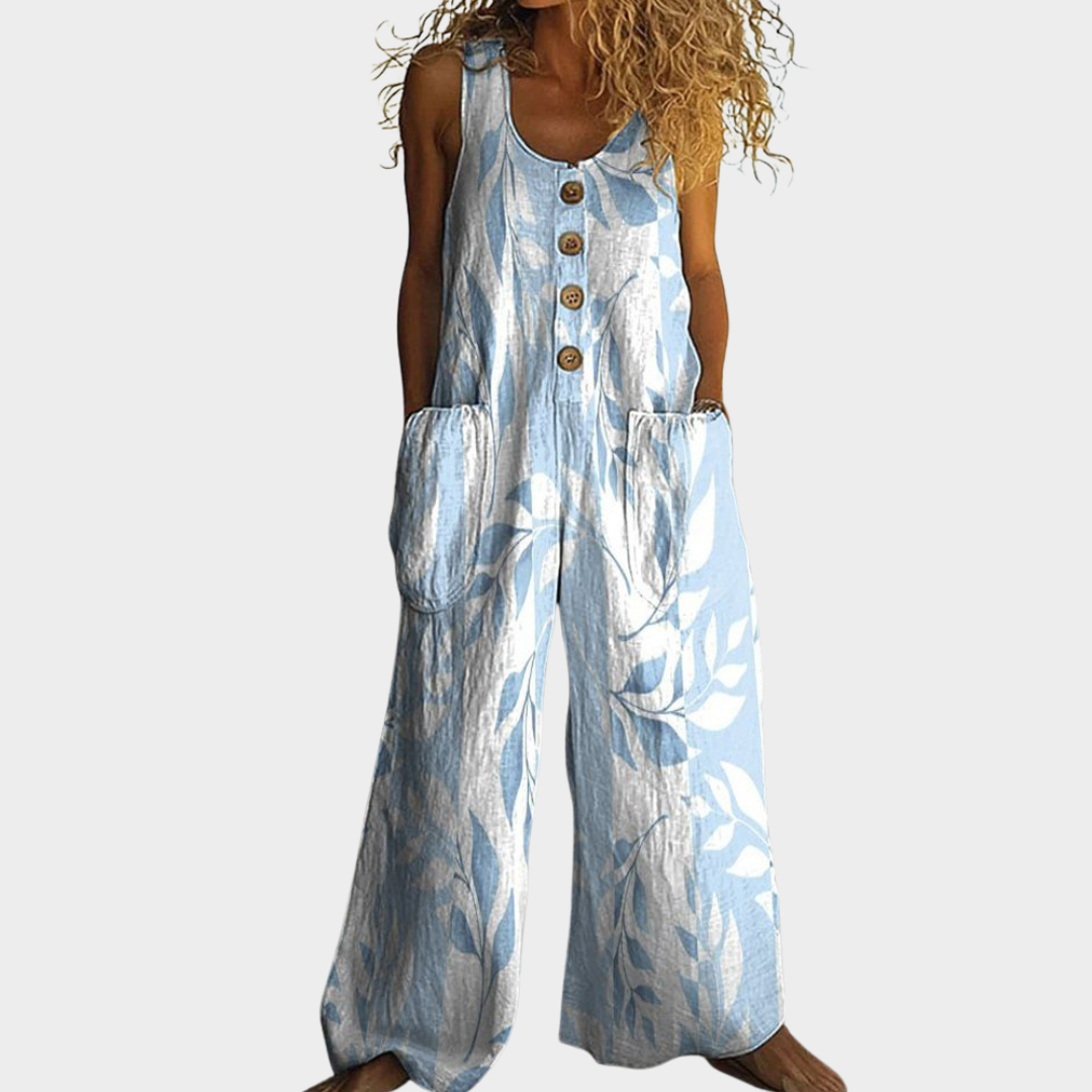 Lottaine™ | Floral Print Relaxed Jumpsuit