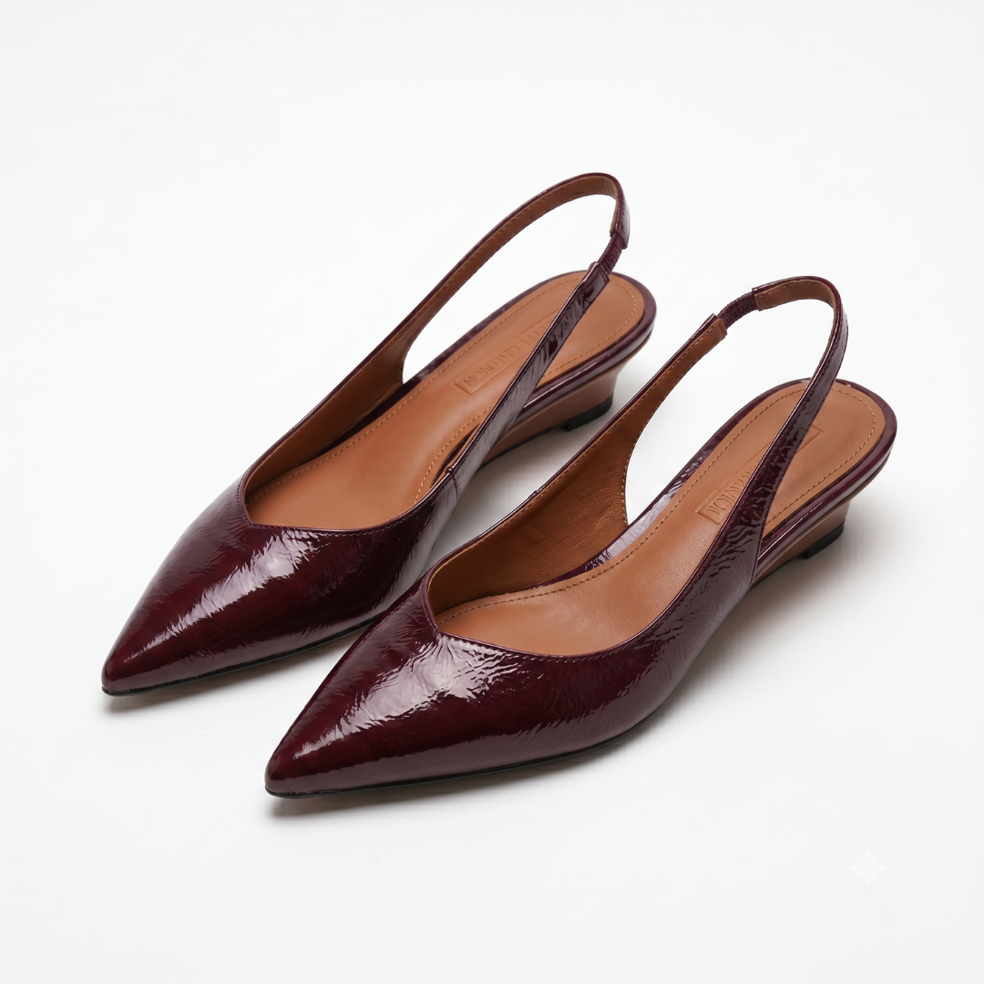 Rexella™ | Comfort Pointed Toe Slingback Heels
