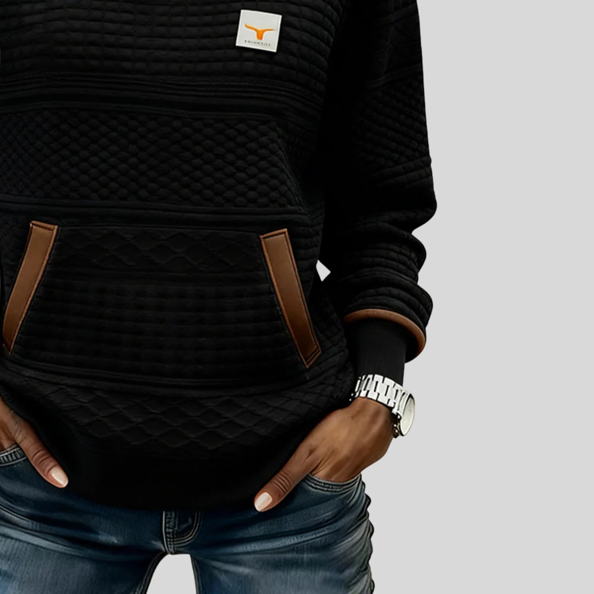 Noelle™ | Crew Neck Colorblock Sweatshirt