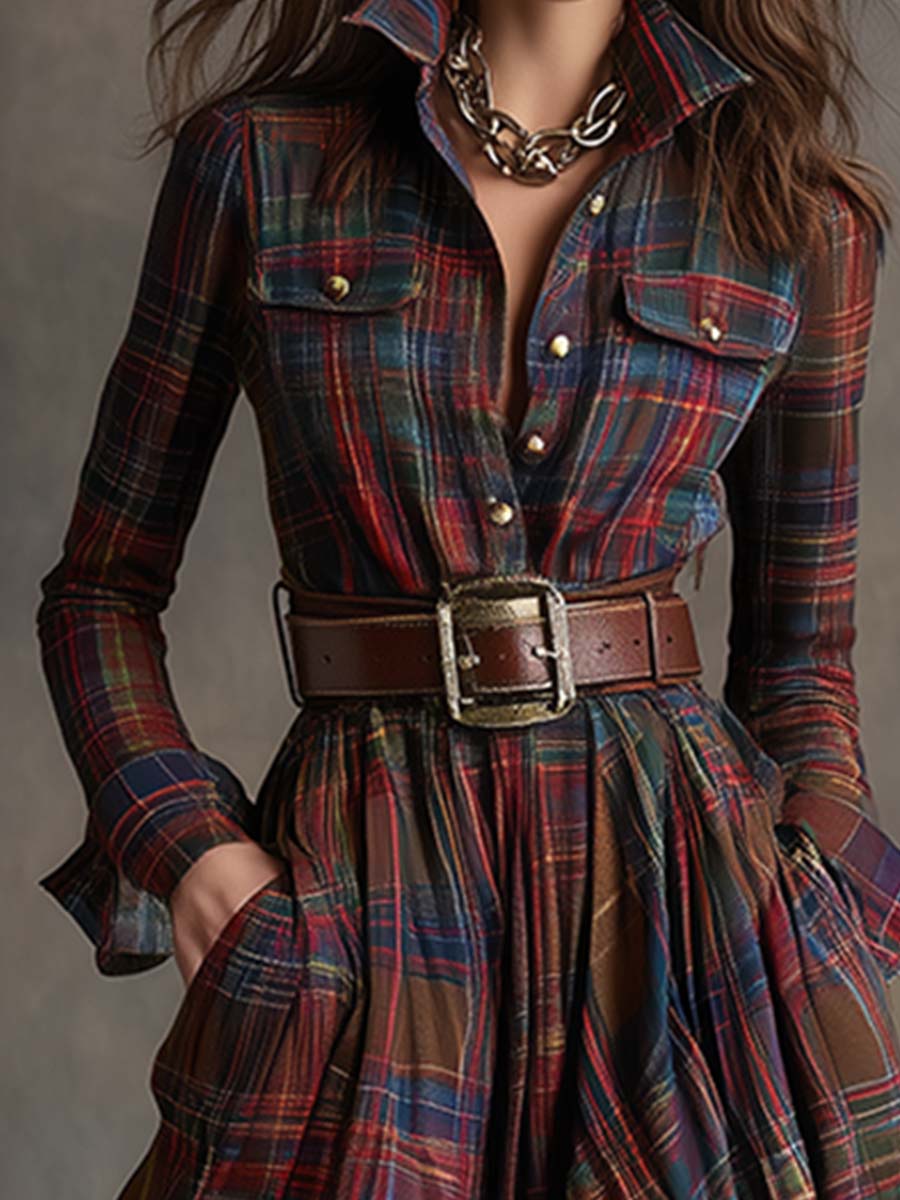 Delphine™ | Classic Elegant Shirt Dress