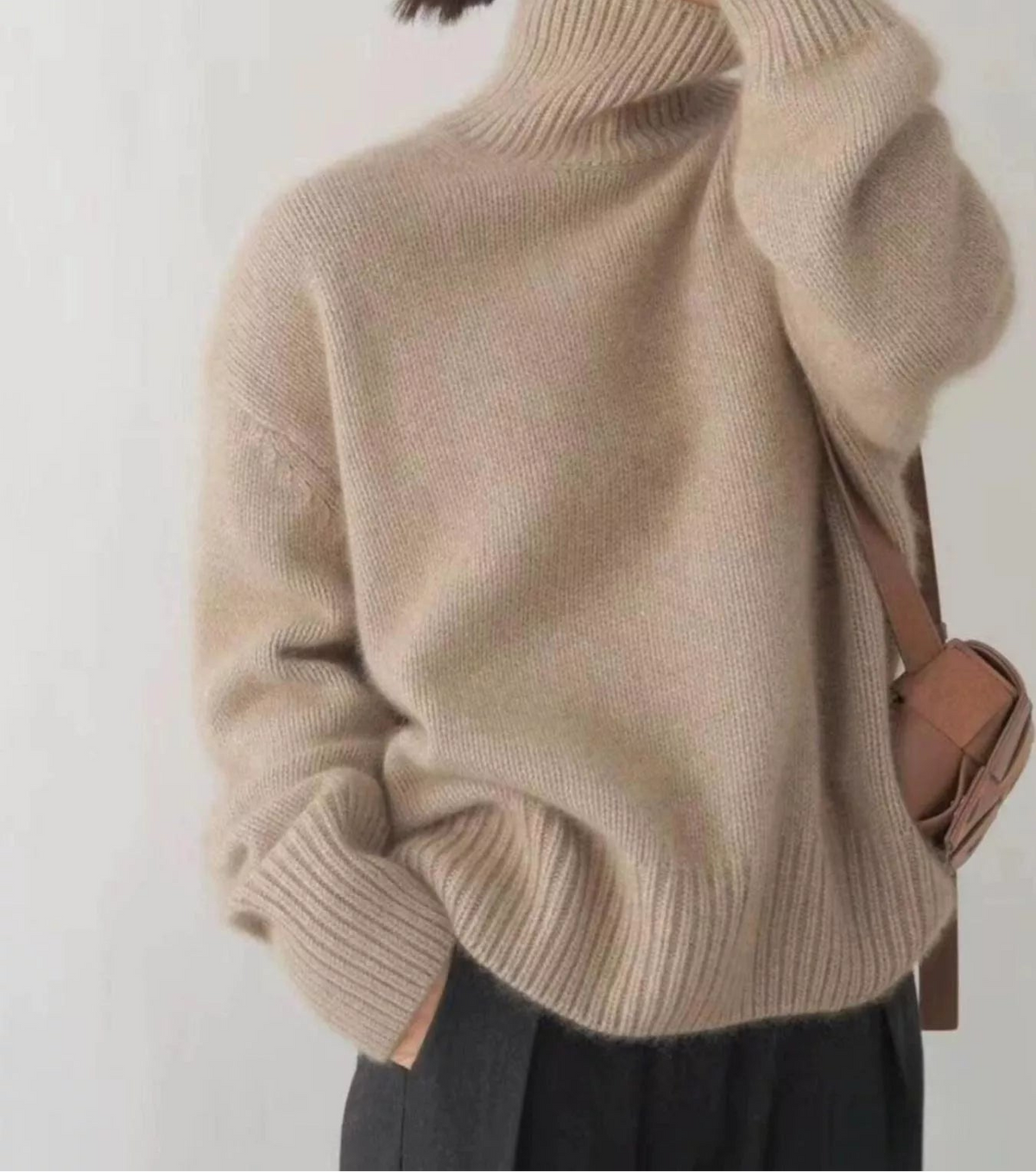Scarlett | Turtleneck Dropped Shoulder Sweater