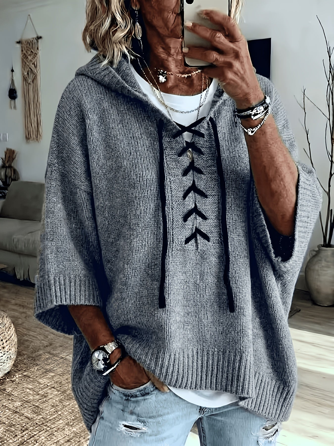Bexley™ | Cross-Drawstring Hooded Sweater