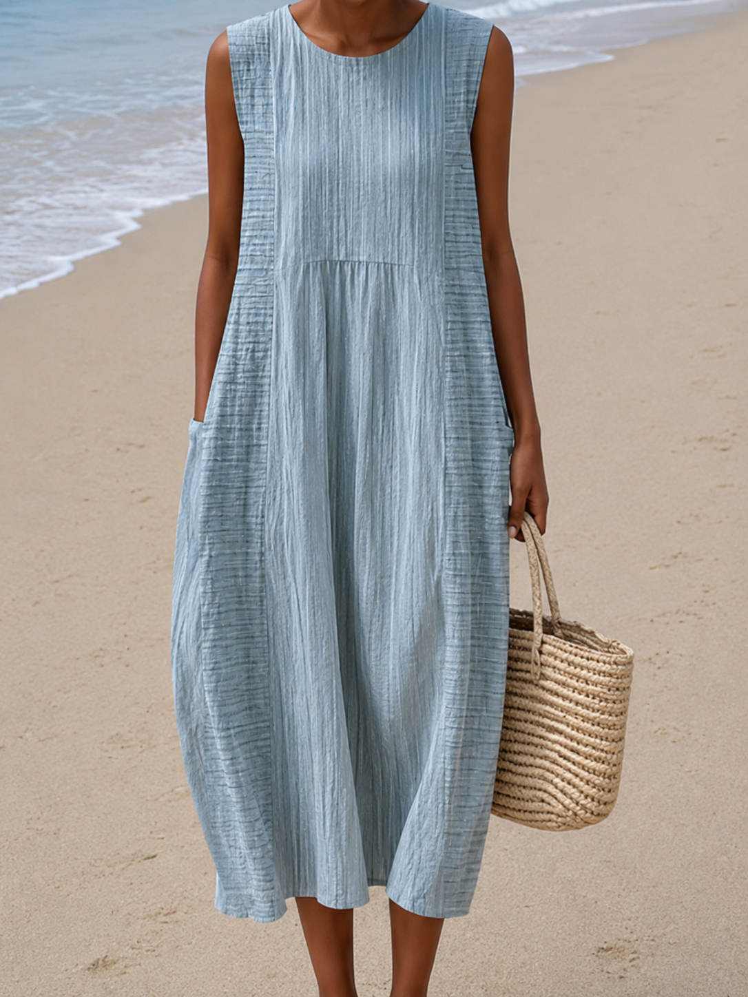 Marisenne™ | Sleeveless Midi Dress